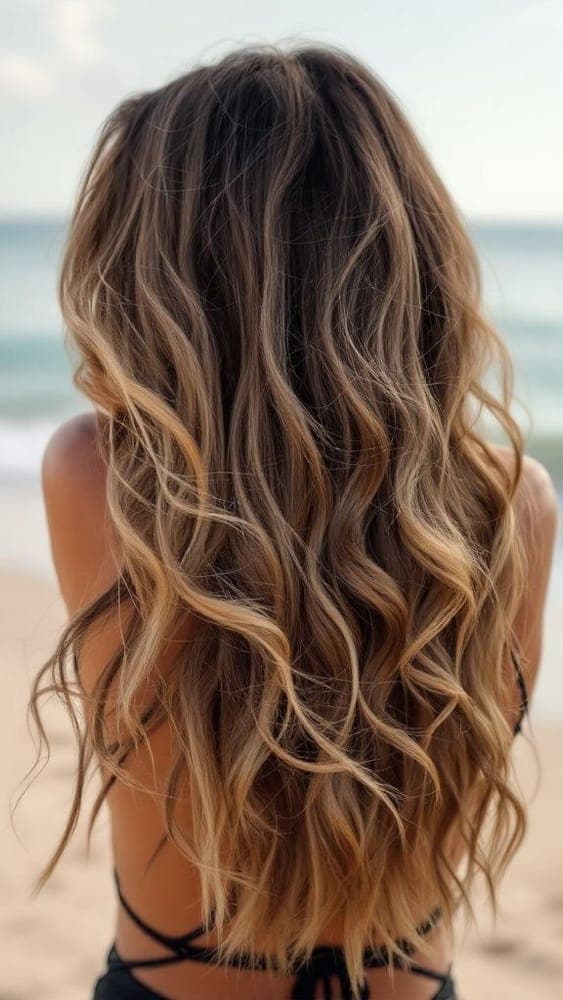 Beachy bronde beach waves