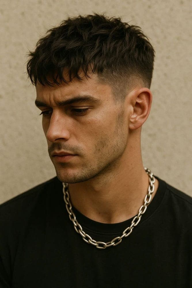Men's textured crop